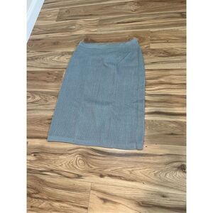 Peruvian Connection Knit Skirt Bodycon Stretch 100% Pima Cotton Large